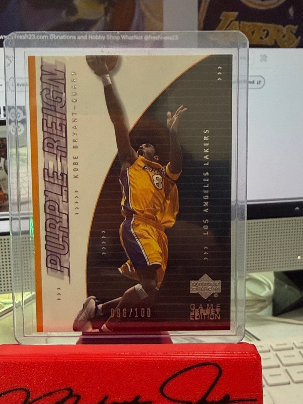 Kobe Bryant - Upper Deck Purple Reign card #438 - #'d 096/100 - Wow